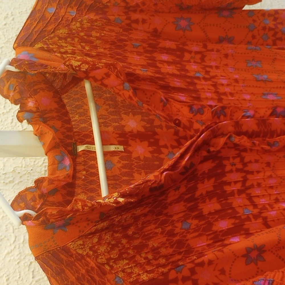 Free People Rare Feelings Teired Dress, Size Medium EUC - Picture 3 of 5